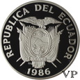 Ekwador , 1000 Sucres 'Mistrzostwa w Pilce ' 1986 r. 
