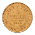 Rosja, 3 Ruble 1872 r., B.Ładna