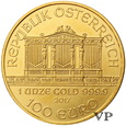 Austria, 100 Euro 1 Oz Au 999 2017 r. 