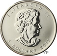 Kanada , 5 Dolarów 2013 r. 1 Oz Ag 999