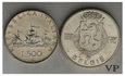 Dania/Włochy , 100 Koron / 500 Lir  