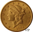 USA, 20 Dolarów Liberty 1904 r. San Fracisco 