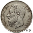 Belgia , 5 Franków Leopold II 1875 r. 