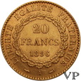 Francja, 20 Franków 1896 r. 