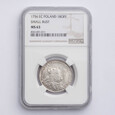 Polska, ORT 1756 r., Mała Głowa. NGC MS-63
