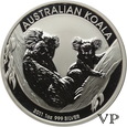 Australia , 1 Dolar 'Koala z Młodym' 2011 r. 1 Oz Ag 999