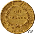 Francja, 40 Franków 1806 r.  SUPER ! 