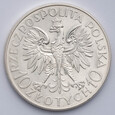 Polska, 10 Złotych 1933 r., Sobieski. Bardzo ładna