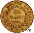 Francja , 20 Franków 1896 r. 
