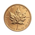 Kanada , 5 Dolarów 1989 r. 1/10 Oz Au 999 