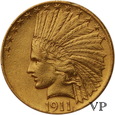 USA, 10 Dolarów Indian Head 1911 r. 