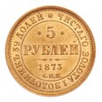 Rosja, 5 Rubli 1873 r.  SUPER !!!