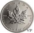 Kanada , 5 Dolarów 2012 r. 1 Oz Ag 999