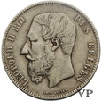Belgia , 5 Franków Leopold II 1873 r. 