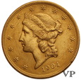 USA, 20 Dolarów Liberty 1904 r. 