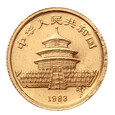 Chiny, 5 Yuanów 1983 r. 1/20 OZ Au 999