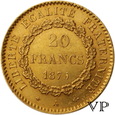 Francja, 20 Franków 1875 r.