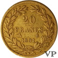 Francja, 20 Franków 1831 r. Rouen  