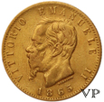 Włochy , 20 Lir 1865 r. 