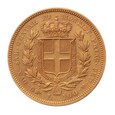 Włochy, 100 Lirów 1834 r., Sardynia, Bardzo Ładna!