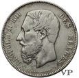 Belgia , 5 Franków Leopold II 1874 r. 