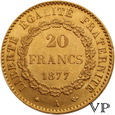 Francja , 20 Franków 1877 r.