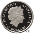 Australia, 15 Dolarów Koala  2010 r. 1/10 Oz Pt 9995