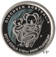 Australia, 15 Dolarów Koala  2010 r. 1/10 Oz Pt 9995