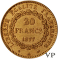 Francja, 20 Franków 1877 r. 