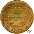 Francja,40 Franków 1804 r . ( AN12)  