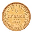 Rosja, 5 Rubli 1876 r. BARDZO LADNA !!