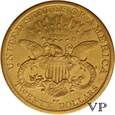 USA, 20 Dolarów Liberty 1890 r. Carlson City 