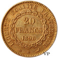 Francja , 20 Franków 1898 r.