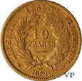 Francja, 10 Franków 1851 r. 