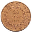 Francja, 20 Franków 1897 r.