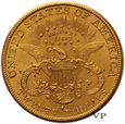 USA, 20 Dolarów Liberty Head 1889 r.  San Francisco 