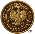 Polska , 100 zł Orzeł Bielki 1996 r. 1/4 Oz Au 999