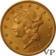 USA, 20 Dolarów Liberty 1895 r. SUPER ! 