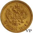 Rosja, 5 Rubli 1904 r. (AP) 