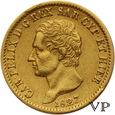 Włochy , Kalr Felix 20 Lir 1827 r. 