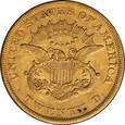 USA, 20$ 1853r. 