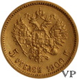 Rosja, 5 Rubli 1900 r. 