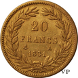 Francja, 20 Franków 1831 r.
