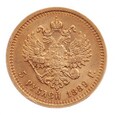 Rosja, 5 Rubli 1889 r., Aleksander III