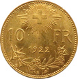 Szwajcaria - 10 franków 1922 B