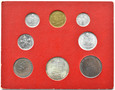 WATYKAN, PAWEŁ VI, 1967 set monet w etui, UNC