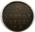 POLSKA - 3 GROSZE 1811 IS 