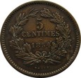 LUKSEMBURG - 5 CENTIMES 1854 RZADKA 