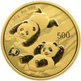 Chiny, Panda, 500 yuanów 2022