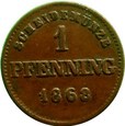 NIEMCY - 1 PFENNING 1868